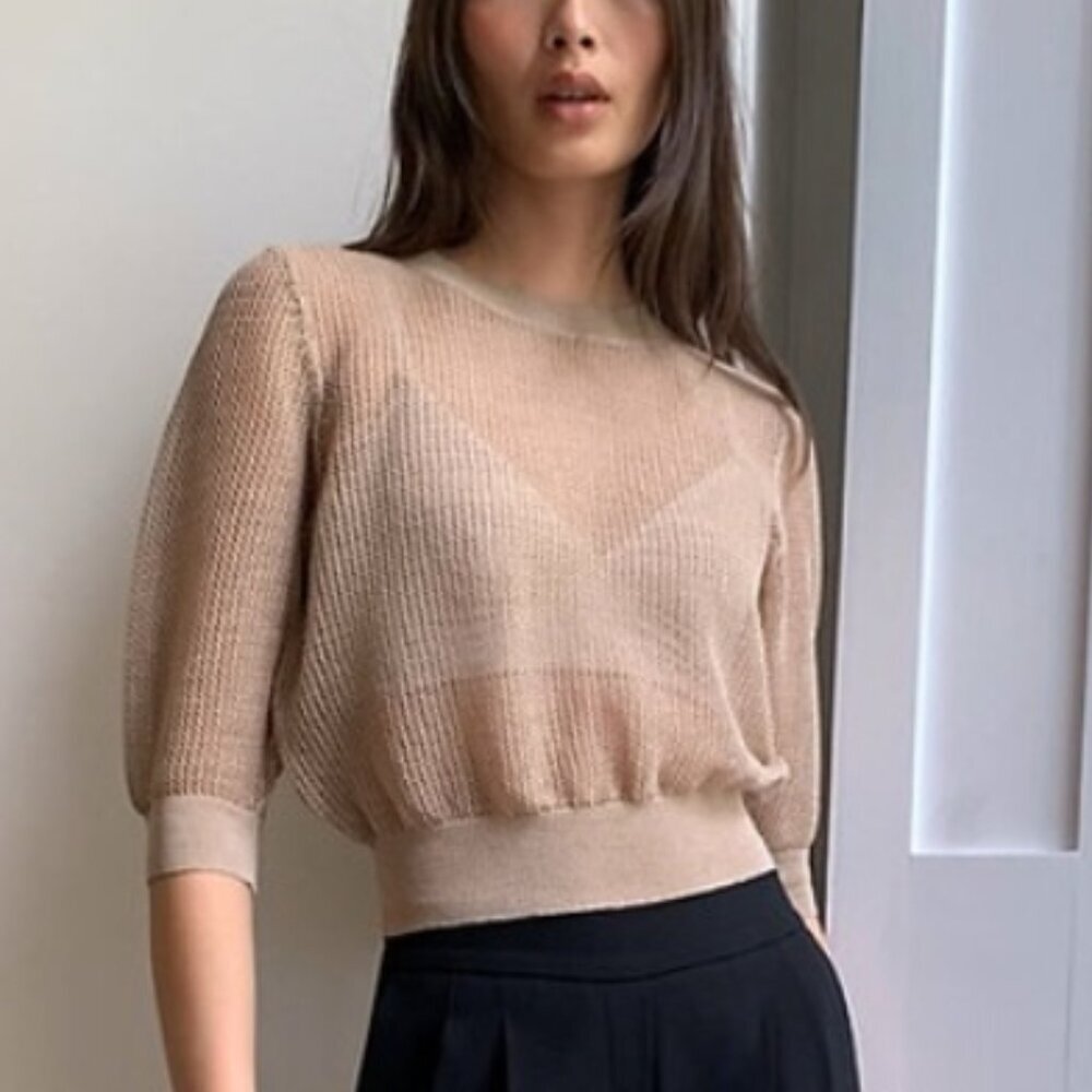 Aritzia Babaton Lucida Mesh Sweater